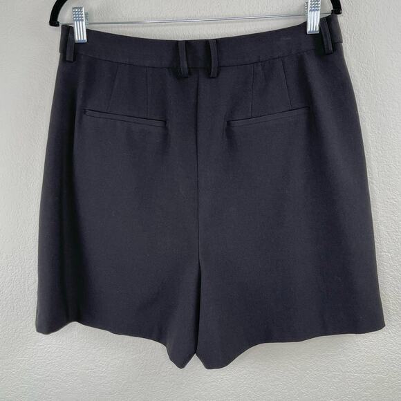 1. State Solid Black Preppy Pleated High Waist Dressy Summer Shorts 4 NWT - Picture 3 of 11